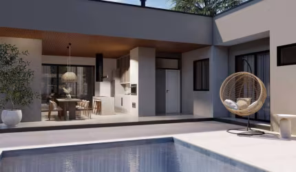 Casa em construção no condomínio Terras de Mont Serrat - Salto/SP