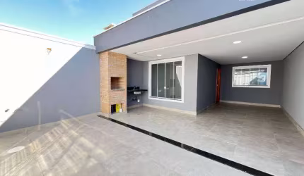Casa nova para venda, 120 m² área construída, bairro Parque Universitário em Americana-SP.