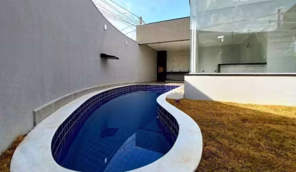Casa nova com piscina para venda, 210,00 área total, 160,00 área construída, Jardim Terramérica - Americana-SP.