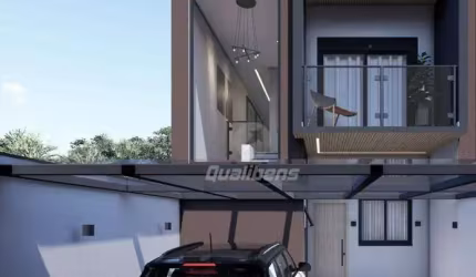 Sobrado com 3 dormitórios sendo 1 suíte com closet e varandaà venda, 147 m² por R$ 649.000 - Roncon - Ribeirão Pires/SP