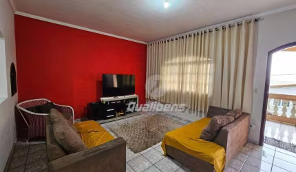Sobrado com 3 dormitórios sendo 1 suíte para alugar, 261 m² por R$ 2.500/mês - Jardim Olinda - Mauá/SP