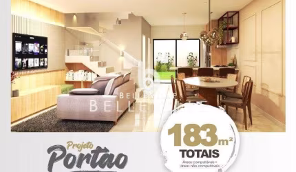 Sobrado Novo a venda no Portão! 03 Quartos, 01 Suíte, 04 Vagas, R$1.450.000,00 -
