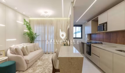Apartamento moderno com 2 quartos, 1 vaga de garagem, 67m² - Bacacheri | Curitib