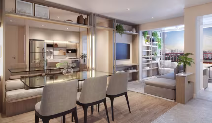 Apartamento de 67m² , 3 dormts + varanda e vaga na Moóca/ Próx. ao metrô