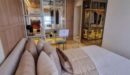 Apto de 76m² com 2 suites, varanda com estrutura p/ churrasqueira e 1 vaga no Tatuapé px ao metrô.