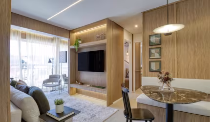 Apto de 53m² com 2 dormitorios, varanda no Tatuapé ( Px ao metrô)