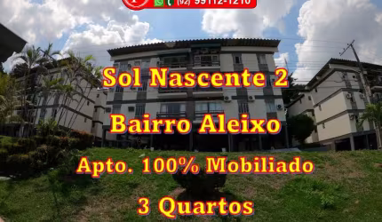 Apartamento 3 Quartos 100% Mobiliado Condomínio Sol Nascente 2