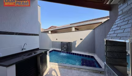 Casa em Itanhaem 2 quartos piscina por R$ 330.000 - Campos Elíseos - Itanhaém/SP