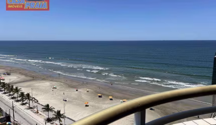 MONGAGUÁ APARTAMENTO 01 QUARTO  COM SACADA PREDIO FRENTE AO MAR COM PISCINA, 45 m² por R$ 289.900 - Jardim Marina - Mongaguá/SP
