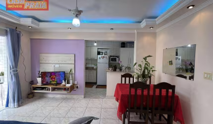 Apartamento com 1 dormitório à venda, 56 m² por R$ 265.000,00 - Vera Cruz - Mongaguá/SP