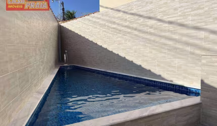 150 METROS DA PRAIA MONGAGUA CASA NOVA COM PISCINA 2 QUARTOS 90 m² por R$ 489.000 - Balneário Flórida Mirim
