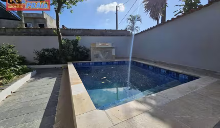 LOTE INTEIRO 200 METROS DA PRAIA CASA 3 QUARTOS PISCINA 132 m² por R$ 449.900 - Balneário Flórida Mirim - Mongaguá/SP