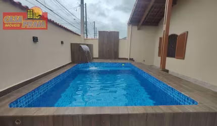 LOTE INTEIRO CASA COM PISCINA 2 QUARTOS EDICULA 109 m² por R$ 395.000 - Vila Atlântica  Mongagua/SP