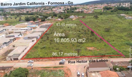 Lote/Terreno, Heitor Villa Lobos, Formosa, Jardim Califórnia