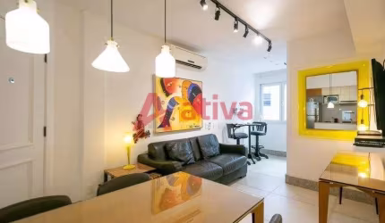 Apartamento com 2 quartos para para alugar totalmente mobiliado no Leblon
