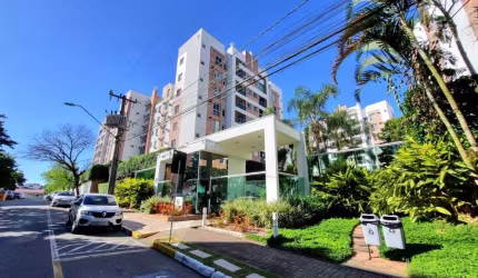 Apartamento com 1 dormitório, 1 suíte, sala de estar e jantar, cozinha, banheiro social, área de serviço e sacada.