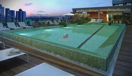 APARTAMENTO TIPO STUDIO, COM VAGA DE GARAGEM, VARADA GRANDE ENVIDRAÇADA, WC, QUATO ,COZINHA, AQUECI