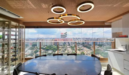 Apartamento mobiliado à venda com 147m², 3 suítes, lazer, 2 vagas no Campo Belo.