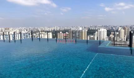 01 suíte, 01 vaga, apto novo, 42 m²,  piscina skyline (Parque do Ibirapuera), ao lado do Sesc Vila