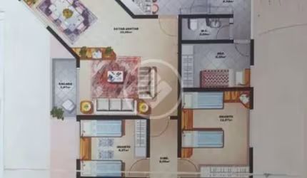 Lindo Apartamento no Centro de Floripa Ap 3Q+dependência. Único dono codigo: 74213