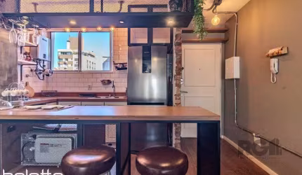 Studio mobiliado para comprar,  1 vaga, no bairro Rio Branco.