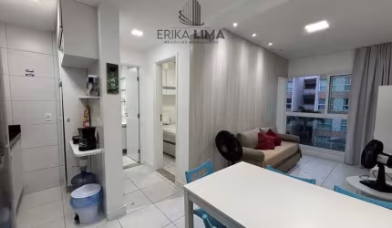 aluguel flat Muro Alto, super lazer, com 2 quartos mobiliado