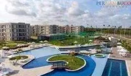 aluguel flat Muro Alto, super lazer, com 2 quartos mobiliado