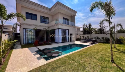 Sobrado à venda em Indaiatuba, Jardim dos Lagos, com 4 suítes, com 464 m²