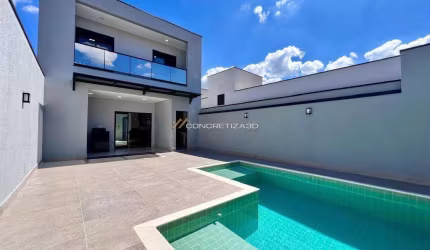 Sobrado à venda em Indaiatuba, Condomínio Jardim Toscana, com 3 suítes, com 183 m²