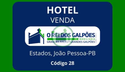 Hotel, Motel, Pousada, João Pessoa, 54 suítes, Faturamento Mensal: R$230.000,00