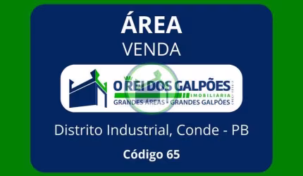 Área  400m² (16m x 25m)  Beira de pista, no Distrito Industrial, Conde - PB