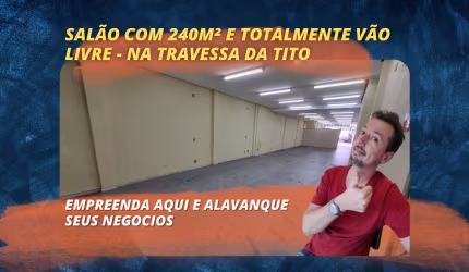 Empreenda aqui neste salão com 240m²