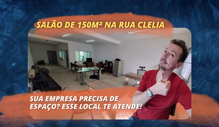 Salão sobreloja de 150m² na rua clelia - com amplas salas