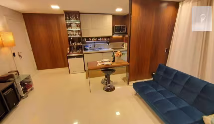 Apartamento mobiliado com 1 dormitório à venda, 50 m²  - Alphaville - Barueri/SP