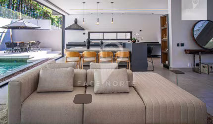 Casa Nova Mobiliada em Alphaville, 4 Suítes, Localização Fantástica!