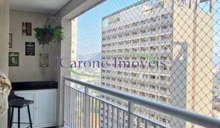 Apartamento com 1 quarto - Varanda - vaga e lazer completo no bairro da Vila Matias - Santos / SP