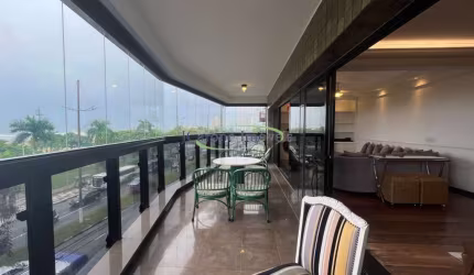 Venda ou Locação de apartamento mobiliado com Vista Mar na Praia do José Menino em Santos / SP