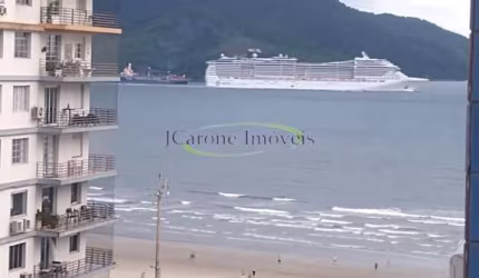 Apartamento Vista Mar Jose Carone Imoveis - Mobiliado e reformado a poucos metros da Praia do Boqueirão em Santos,SP