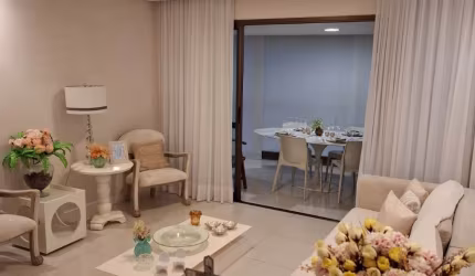 4/4 mobiliado lindo alto luxo