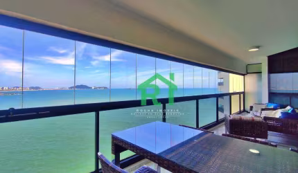 Apartamento Frente Mar, 3 Dormitórios (3 Suítes), 2 Vagas, Área de Lazer, Jardim Astúrias, Guarujá/SP