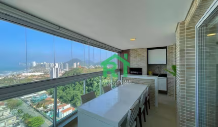 Apartamento Beira Mar, 3 Dormitórios (1 Suíte), 2 Vagas, Área de Lazer, Enseada, Guarujá/SP