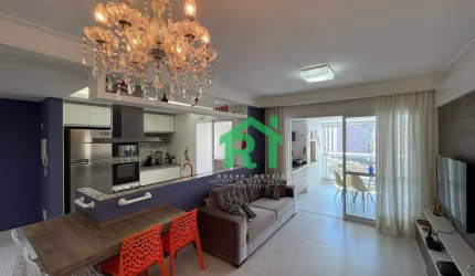 Apartamento com Varanda Gourmet, 3 Dormitórios (2 Suítes), 2 Vagas, Pitangueiras - Guarujá/SP