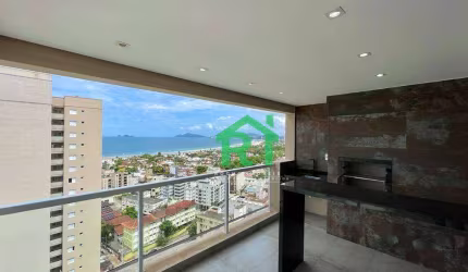 Apartamento com Varanda Gourmet - 2 Dormitórios (1 Suíte) - 2 Vagas - Área de Lazer - Enseada - Guarujá/SP