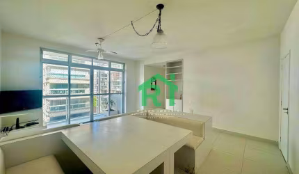 Apartamento beira mar, vista mar, 3 dormitórios, 1 vaga, Pitangueiras, Guarujá/SP.