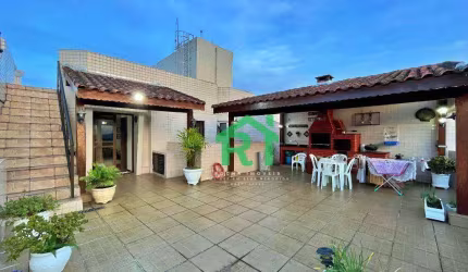 Cobertura Penthouse, 3 Dormitórios (1 Suíte), 1 Vaga, Churrasqueira, Jardim Astúrias, Guarujá/SP