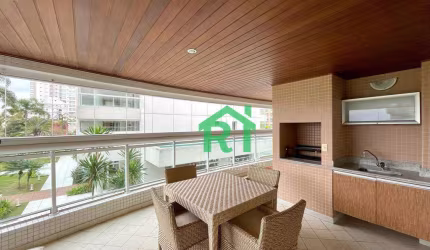 Apartamento à beira mar com 4 suítes, 4 vagas, área de lazer, Enseada, Guarujá/SP