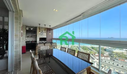 Apartamento Beira Mar, 3 Dormitórios (3 Suítes), 2 Vagas, Área de Lazer, Enseada, Guarujá/SP