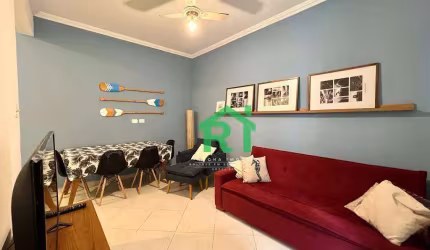 Apartamento com Vista para o Mar, Sacada, 1 Dormitório, Pitangueiras, Guarujá/SP