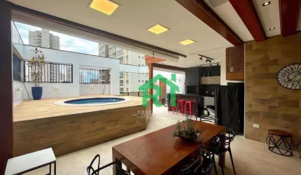 Cobertura Penthouse, 2 Dormitórios (1 Suíte), 1 Vaga, Área de Lazer, Jardim Astúrias, Guarujá/SP