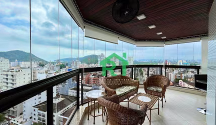 Apartamento Reformado, 3 dormitórios, 1 vaga, Lazer, Jardim Astúrias - Guarujá/SP